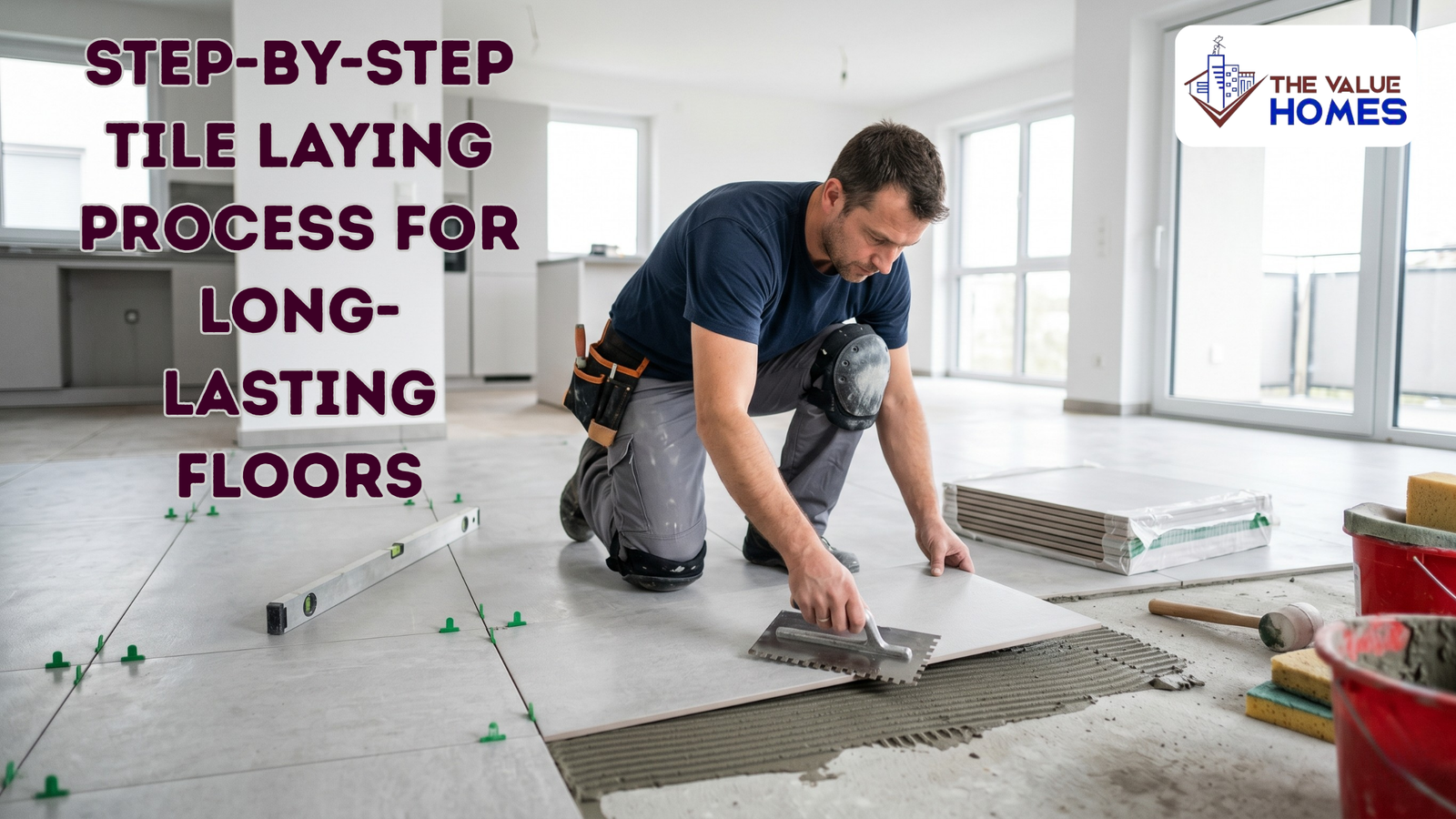 Tile Laying Process